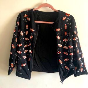 Blazer with bead details